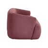 Morgen Boucle Fabric 1 Seater Sofa In Pink