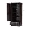 Dyson 2 Door 1 Drawer Sheesham Wood Wardrobe Cheris Walnut Finish
