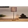 Blue Jute with Metal Gold Table Lamp