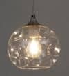 SAVANNAH Modern Single Light Stainless Steel Glass Pendant