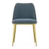Olivia Accent Chair in Finish Antique Brass and Davos Plus Colour