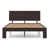 Terence Solid Wood King Size Upholstered Bed Without Storage (Mahogany Finish)