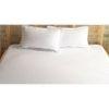 Adem White Absract 210 TC Cotton Double Size Bedsheet with 2 Pillow Covers