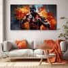 The Castle Decor Sports Art Wall Painting Wooden Framed Digital Painting 27x48 Inch (Style 9)