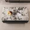 The Sovereign Premium Marble Top Coffee Table with Storage