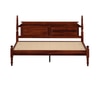 Sovereign Solid Wood Queen Size Non Storage Bed In Honey Oak Finish