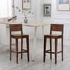 Smith Solid Sheesham Wood Bar Chair In Teak Finish