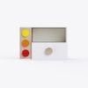 Building Blocks Storage Unit In White Colour