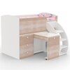Fun House Loft Bed Ith Integrated Pull Out Desk Oak In Oak Colour