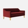 Fame Velvet 3 Seater Sofa in Maroon Colour