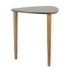 Metalsmith Elegant Side Table – Solid Wood, Green Finish