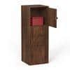 Calcio 3-Tier Engineered Wood Wardrobe In Brown Maple Finish