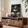 The Castle Decor Lord Buddha Wall Painting Framed Artwork 20x30 Inch Style 2