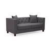 Windsor Essential 2 Seater Fabric Sofa in Steel Colour