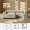 Sophisticated Wood Right Aligned 2-Seater With Upholstery Non Storage Sofa In Grey Colour