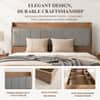 AIAN Adel Queen Size Hydraulic Storage Bed in Walnut Colour