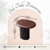 Stylish Mango Wood Side Table in Brown Colour