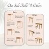 Contemporary Iron Side Table in Gold Colour