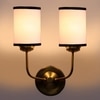 Devansh Metal Electric Wall Light in Gold Colour with Multi Shade Count of 2 Lights