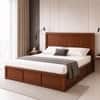 Nivaan Solid Wood Comfort King Bed Box Storage Provincial Teak Finish Mattress 72 x 78 Inches