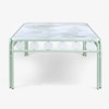 Dastoori Stainless Steel Outdoor Coffee Table in Beige Colour