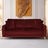 Angle Fabric Sofa (Maroon)