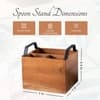 Inseparables Teak Wood Cutlery Holder Black With Cane