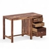 Richmond Sheesham Wood Study Computer Table In Natural Teak Finish