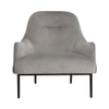 Scandinavian Brixton Lounge Chair White Matte Finish