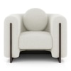 Reno Lounge Chair in White Himalaya Boucle Colour
