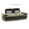 Soho 3 Seater Fabric Sofa In Fern Fabric