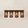 Hexa Brown Solid Wood Ceiling Light