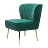 Beato Fabric Accent Chair in Green Colour