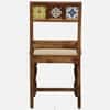 Rangrez Sheesham Wood 6 Seater Dining Set in Provincial Teak Finish with Cushioned Bench