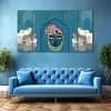 The Castle Decor Pichwai Art Wall Painting Wooden Framed 27x48 Inch (Style 2)