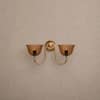 Lior Handicrafted Twin Wall Lamp in Antique Silver Brass finish and Amber Colour