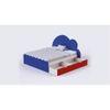 Cloud Engineered Wood Drawer Storage Bed in Blue Colour