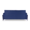 Meagan 3 Seater Leatherette Sole in Blue Colour