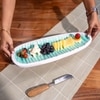 Ireka Home Oval and Out Serving Platter – Enamel Design