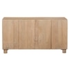 Amaze Solid Mango Wood Sideboard with 4 Door in White Wash Finish