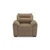 Adelaide 1 Seater Leatherette Sofa in Cappuccino Colour