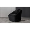 Chrishun Solid Wood Accent Chair in Black Colour