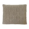 Holly Warm Grey Knitted Cushion Cover  16X16 Inches