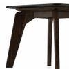 Galaxy Stone Side Table in American Walnut Finish