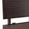Terence Solid Wood King Size Bed With Hydraulic Storage (Mahogany Finish)
