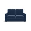 Apollo Compact High Back 2 Seater  Fabric Sofa In Lapis Blue Colour