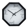 Playful “Ish” Time Markers Octagonal Wooden Wall Clock