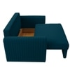 Melano  Pull Out Sofa cum Bed  in T Blue Colour