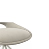 Tulip Swivel Dining Chair In Cream Colour