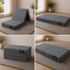 Loom and Needles 3-Layer Tri-Fold Premium HR Support Portable Double Size Mattress 72x48x4 in